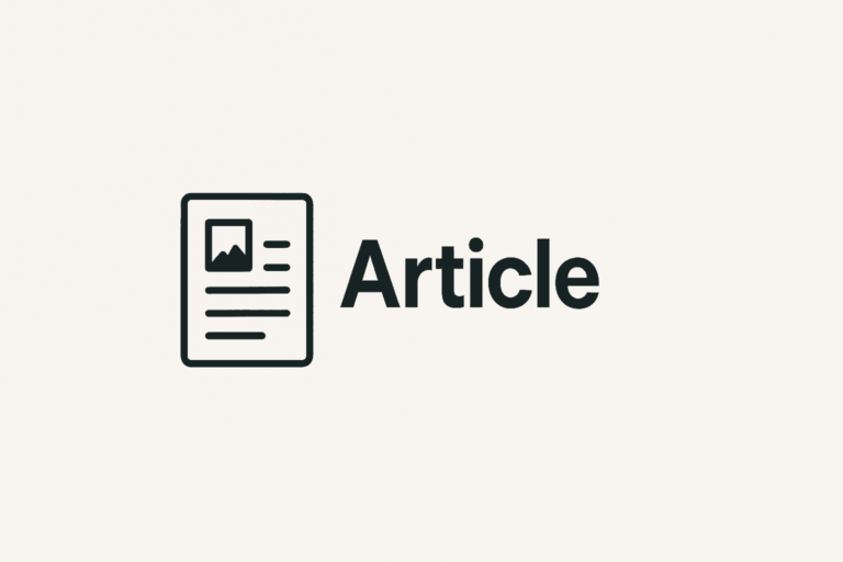 Article default featured image